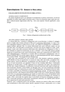 Esercitazione 13: Sistemi in fibra ottica