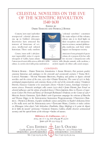 Celestial Novelties on the Eve of the Scientific Revolution 1540-1630