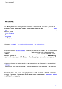 Chi siamo? - Di che segno sei?