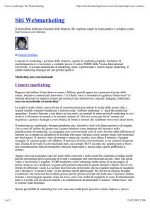 I nuovi marketing | Siti Webmarketing