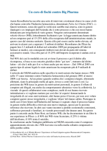 Un coro di fischi contro Big Pharma