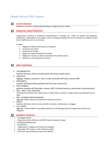 Scheda Tecnica CRM Tustena