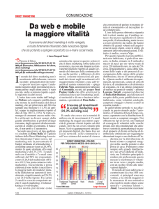 Da web e mobile la maggiore vitalità