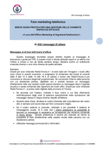 Altri messaggi di attesa