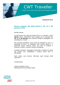 CWTtravellerSpeciale_Nuovo sciopero dei piloti Iberia il 25, 27 e 30