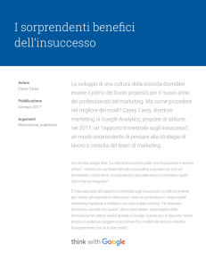 I sorprendenti benefici dell`insuccesso
