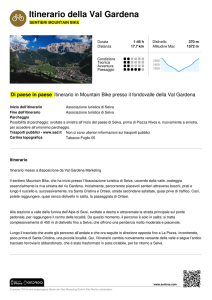 Itinerario della Val Gardena