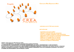 Progetto CREA il tuo mercato
