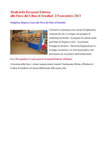 2-5 Novembre 2013 Fiera del Libro di Istanbul
