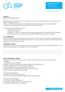 Corso web marketing - Istituto Italiano Design