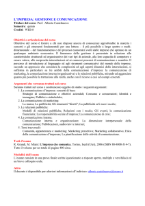 SOCIOLOGIA DELLA COMUNICAZIONE