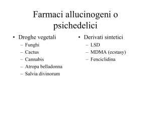 Allucinogeni - Dipartimento di Farmacia