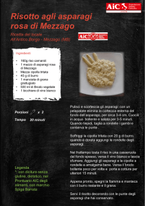 Risotto agli asparagi rosa di Mezzago