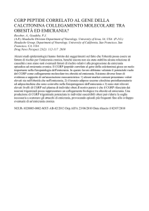 CGRP (peptide correlato al gene della calcitonina)