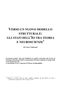 VERSO UN NUOVO MODELLO STRUTTURALE: GLI STATI