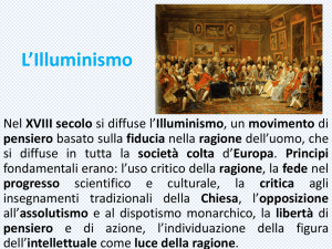 L`Illuminismo - Scuola Dame Inglesi