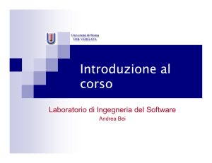 Introduzione al corso