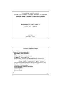 EsercitazioneGT2-Lib.. - Universitá della Calabria
