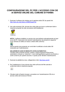 Configurazione del PC per l`autenticazione con CIE