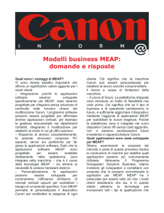 Modelli business MEAP: domande e risposte