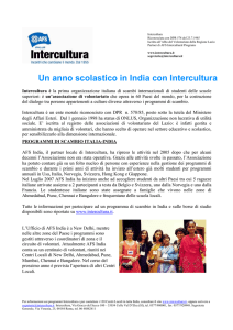 Un anno scolastico in India con Intercultura