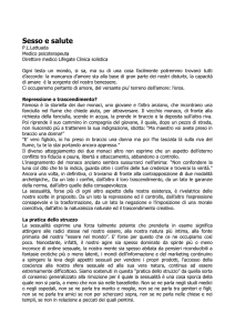 Sesso e salute - Integral Transpersonal Institute