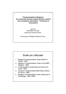 Scale più utilizzate