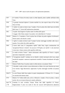 1957 – 2007: mezzo secolo di spazio e di esplorazione planetaria
