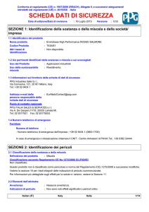 scheda dati di sicurezza
