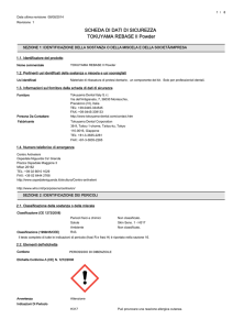 SCHEDA DI DATI DI SICUREZZA TOKUYAMA REBASE Ⅱ Powder