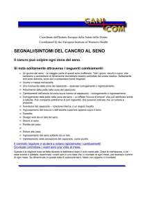 segnali/sintomi del cancro al seno - European Institute of Women`s