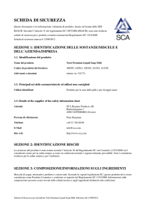 scheda di sicurezza