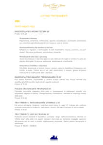 listino trattamenti