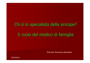 Chi è lo specialista della sincope? Il ruolo del medico di famiglia