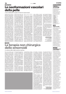 La terapia non chirurgica delle emorroidi Le