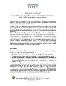 I SOLARI SYNCHROLINE® Synchroline® di General Topics S.r.l.