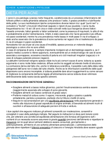 dieta per acne - Educazione Nutrizionale Grana Padano