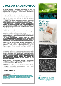 L`ACIDO IALURONICO
