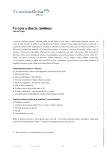 Terapia a doccia continua - Paracelsus Klinik Al Ronc