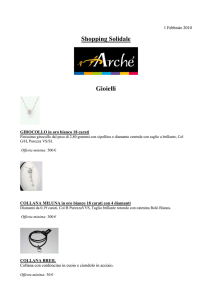 Shopping Solidale Gioielli