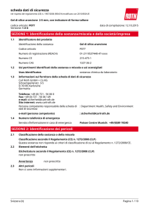 Scheda Dati di Sicurezza: Gel di silice arancione