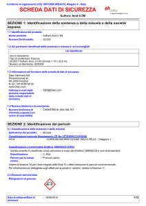 scheda dati di sicurezza