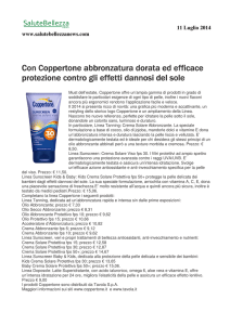 Con Coppertone abbronzatura dorata ed efficace