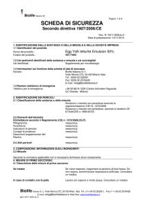 scheda di sicurezza