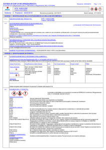 SCHEDA DI DATI DI SICUREZZA (REACH)