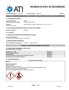 SCHEDA DI DATI DI SICUREZZA