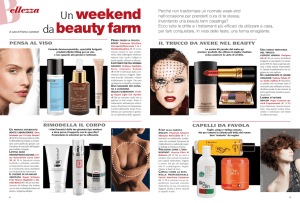 Un weekend da beauty farm