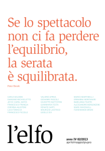Se lo spettacolo non ci fa perdere l`equilibrio, la serata