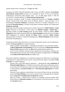 Curriculum Vitae - Andrea Sirianni