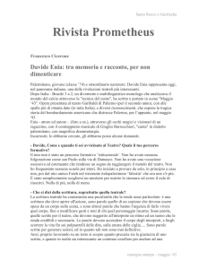 Rivista Prometheus - santo rocco e garrincha